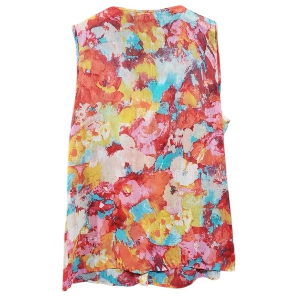 Eric | Floral Ruffle Blouse Sz M EUC - Picture 4 of 12